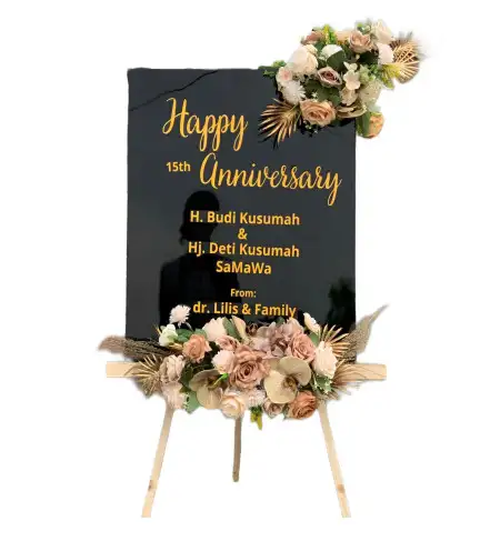 Papan Bunga Akrilik Gerendong